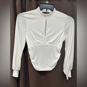 White Blouse Elegant Work Top